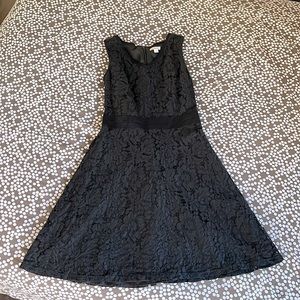Black lace A-Line dress